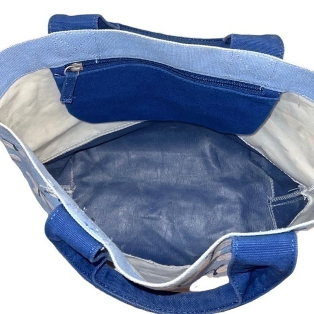 NOT FOR SALE Pottery Barn Kids Blue Butterfly Print‎ Cotton Canvas Tote Bag